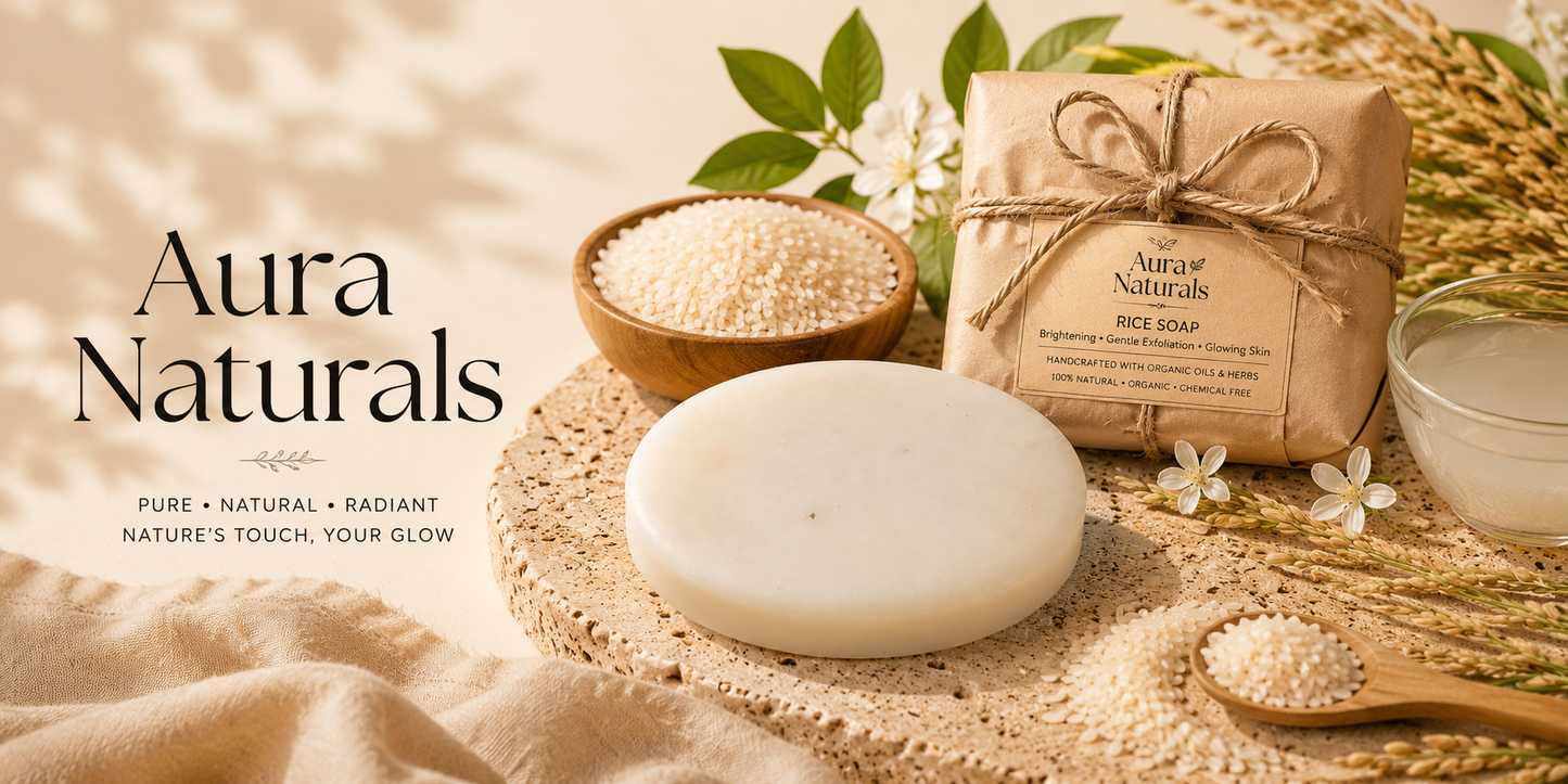 Rice Soap for Face & Body | Brightening & Gentle Cleansing Skincare Bar