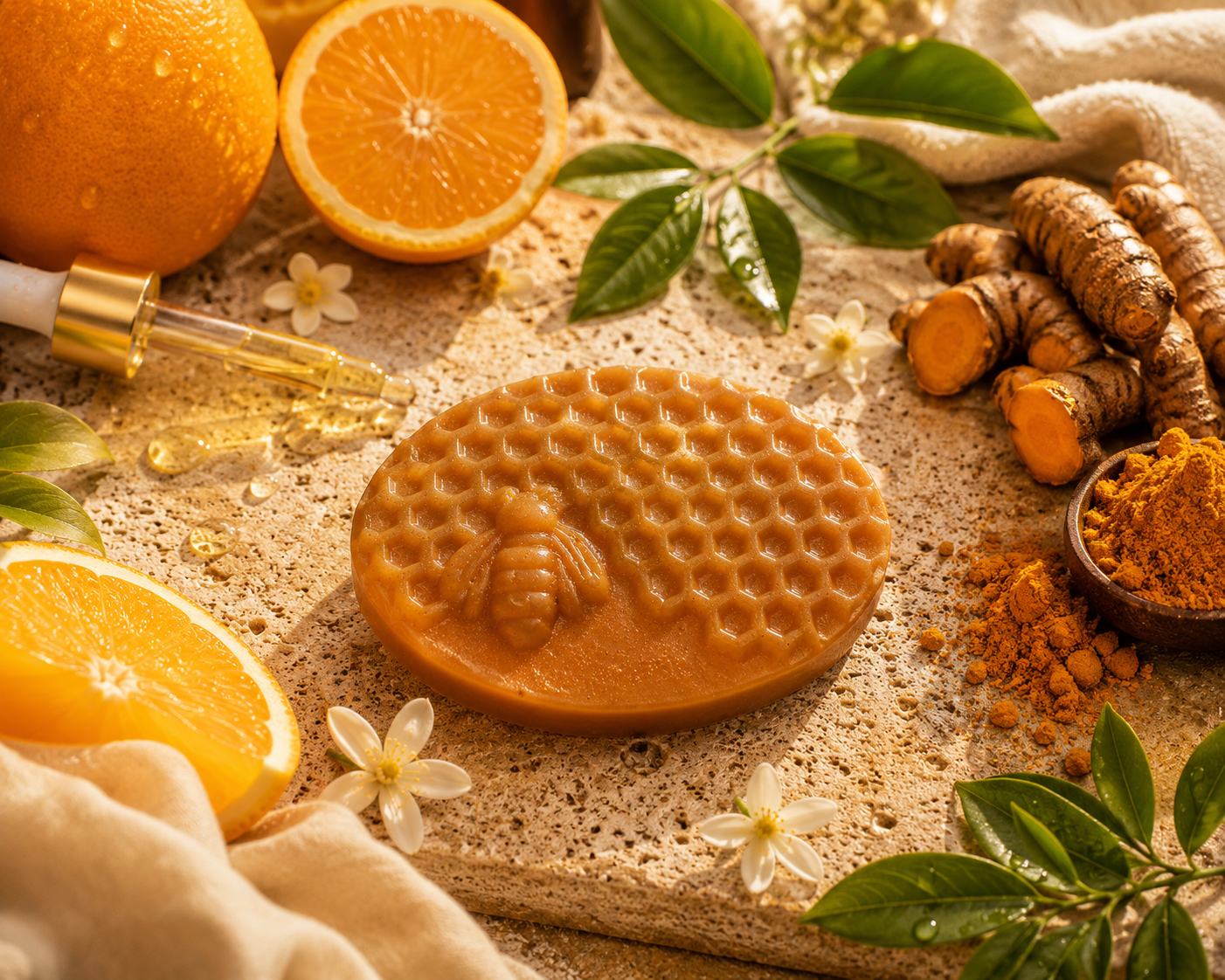 Vitamin C & Turmeric Soap | Brightening & Moisturizing Face & Body Soap