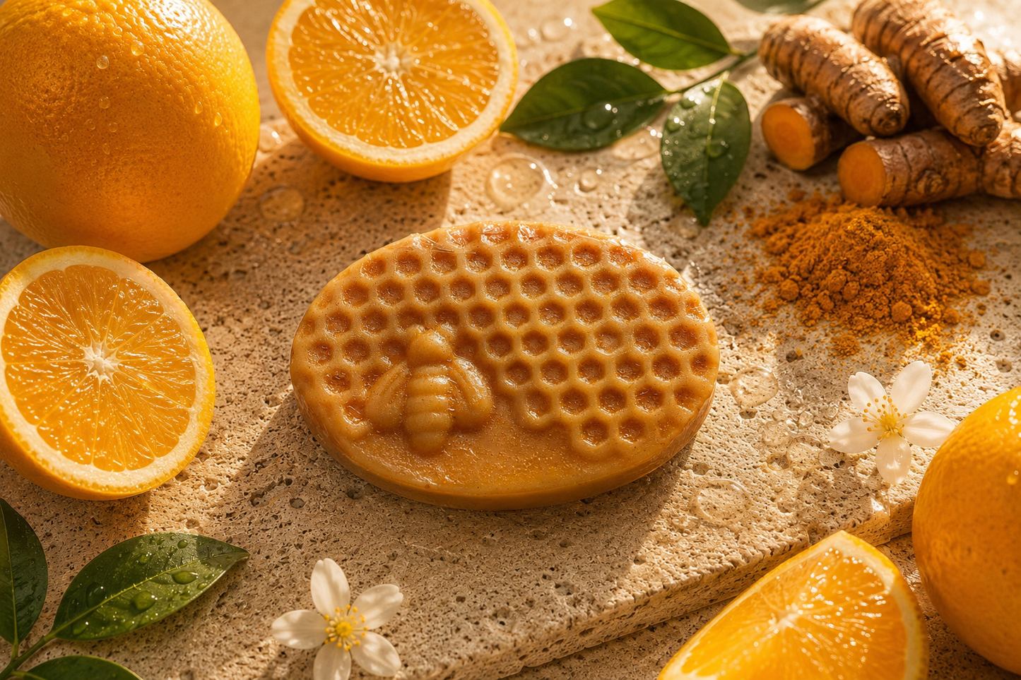 Vitamin C & Turmeric Soap | Brightening & Moisturizing Face & Body Soap