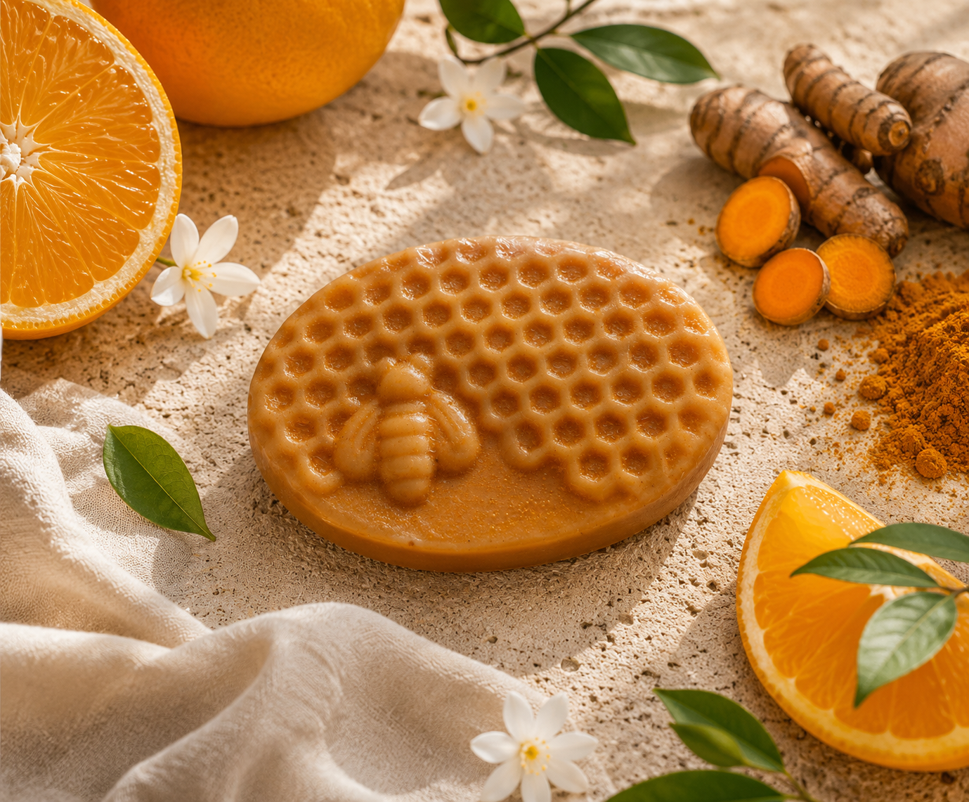 Vitamin C & Turmeric Soap | Brightening & Moisturizing Face & Body Soap