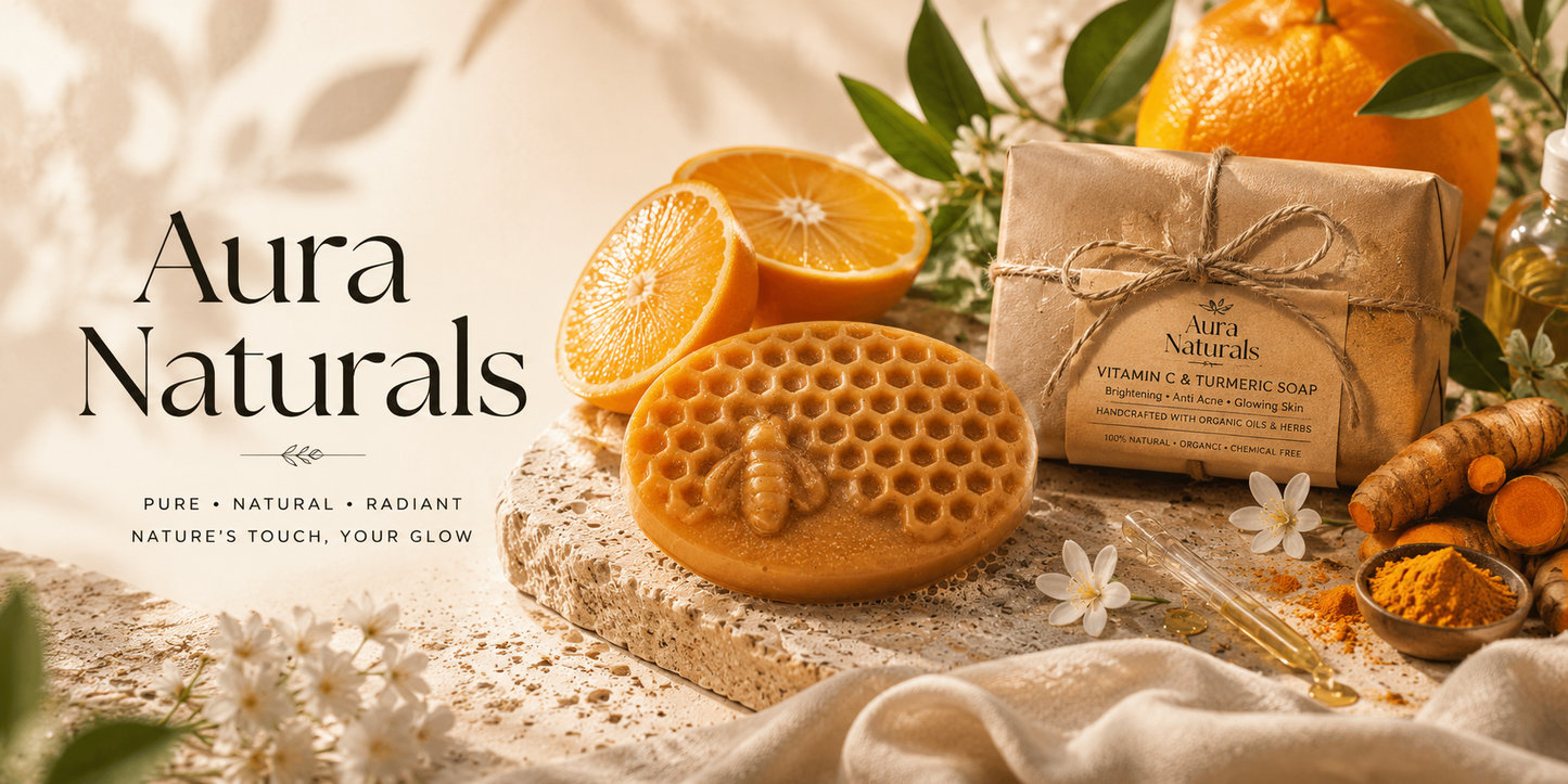 Vitamin C & Turmeric Soap | Brightening & Moisturizing Face & Body Soap