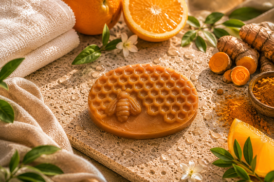 Vitamin C & Turmeric Soap | Brightening & Moisturizing Face & Body Soap