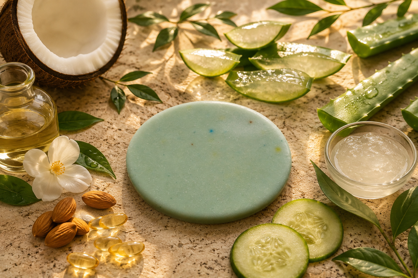 Aloe Vera Soap for Face & Body | Hydrating, Soothing & Gentle Cleansing Bar